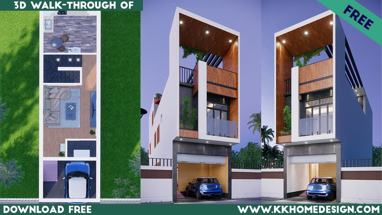 12x50 Feet Awesome Interior Design || Roof Top Garden House Plan