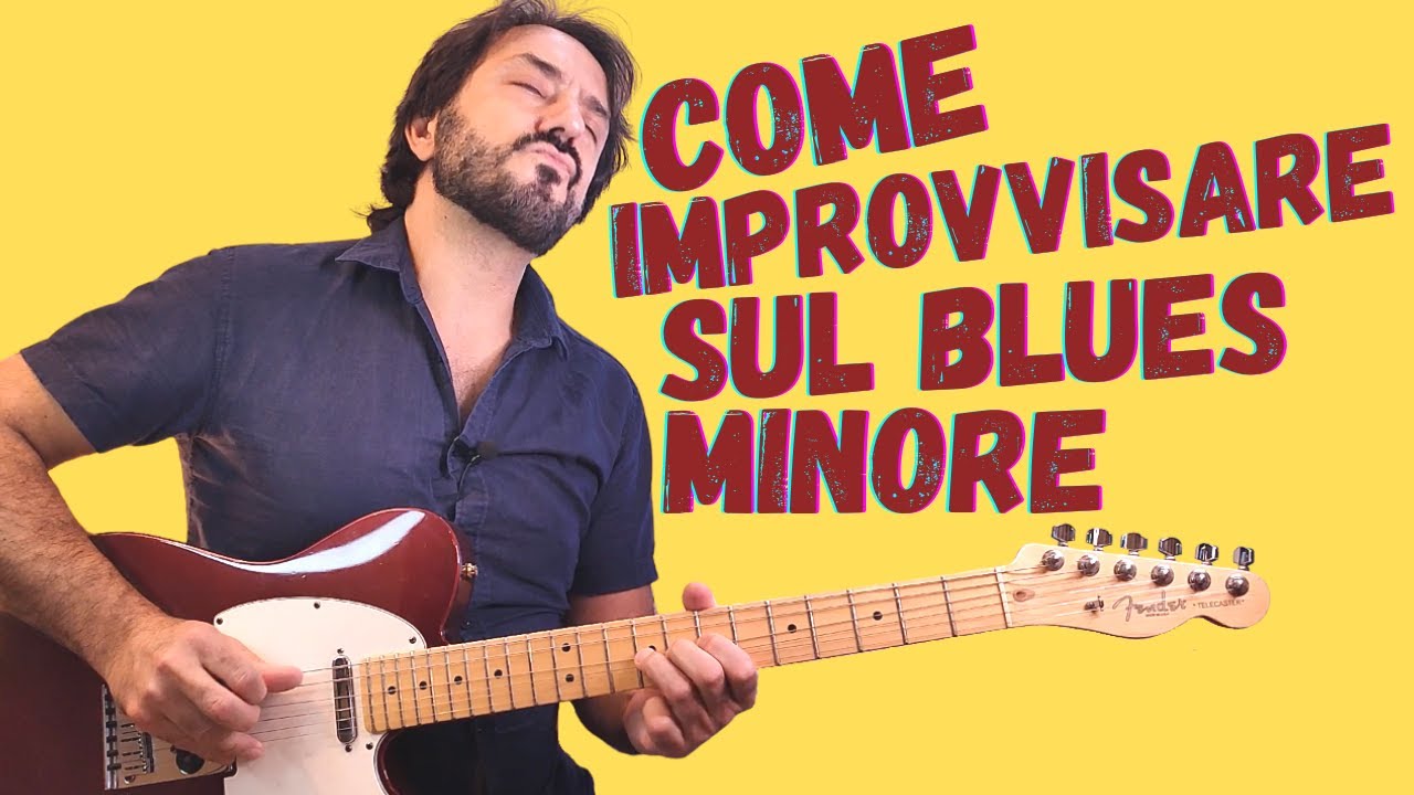 Come improvvisare sul blues minore - 5 esempi di fraseggio con fender Telecaster American Standard