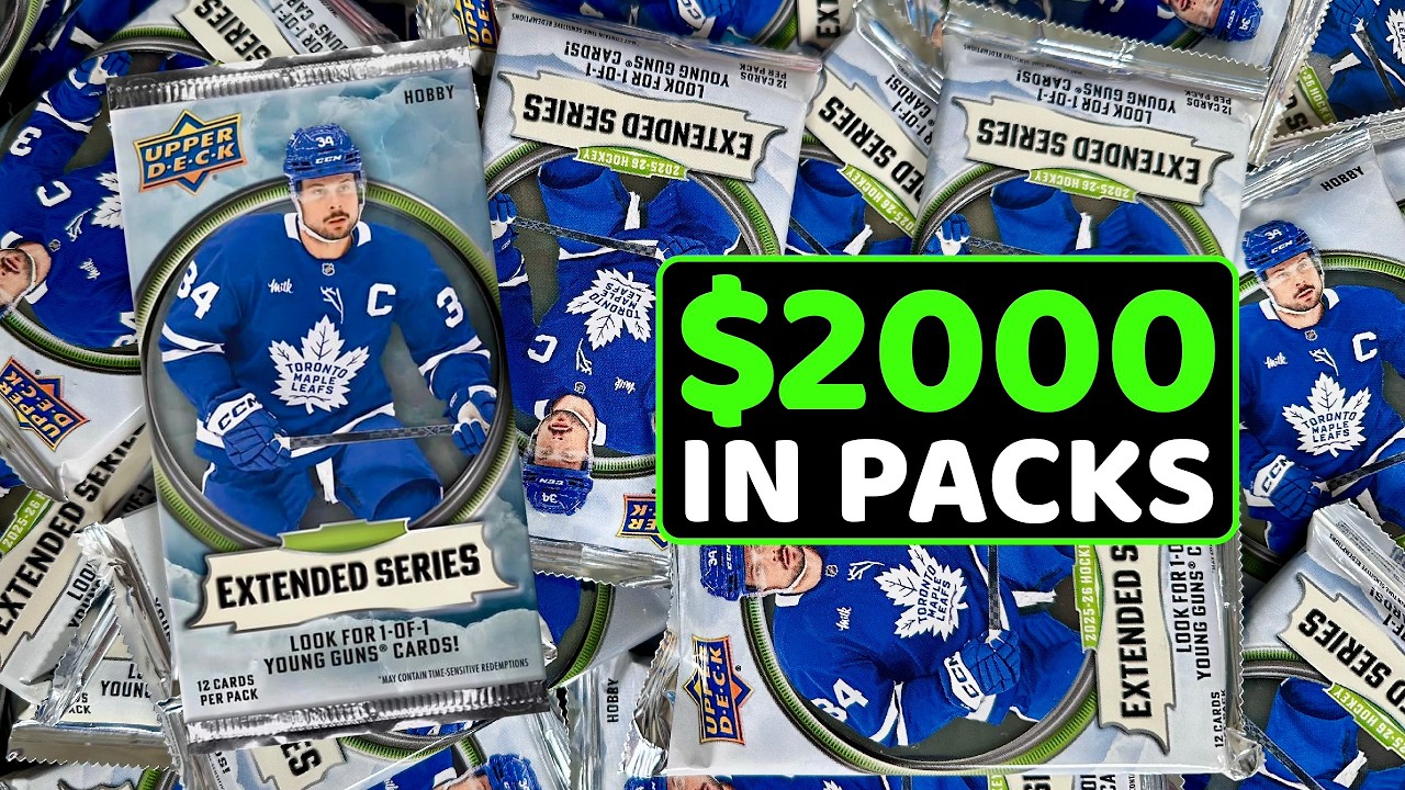 Открываем наборы 2025-26 Upper Deck Extended Series Hockey Hobby на $2000