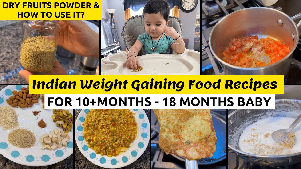 What My 17 Months Old Toddler Eats? Indian Weight Gaining Recipes~Dry Fruits Powder & How to use it?
