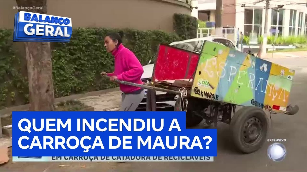 Coletora de recicláveis tem carroça incendiada por motoqueiro em bairro nobre de São Paulo