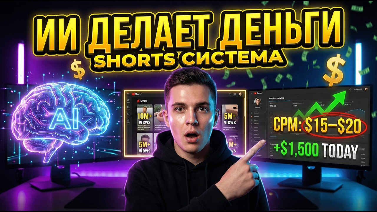 Как зарабатывать на ИИ через YouTube Shorts в 2026