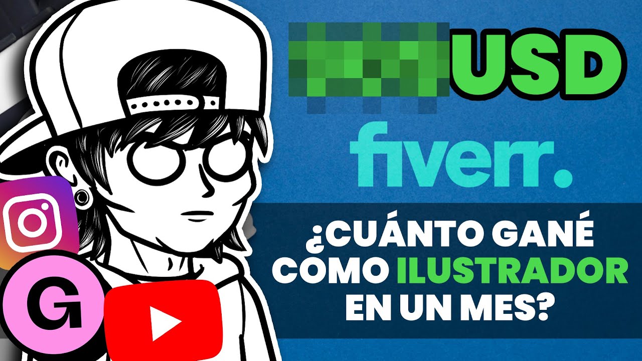 ¿Cuánto GANA un Ilustrador y creador de contenido en un mes?💰 Te lo muestro