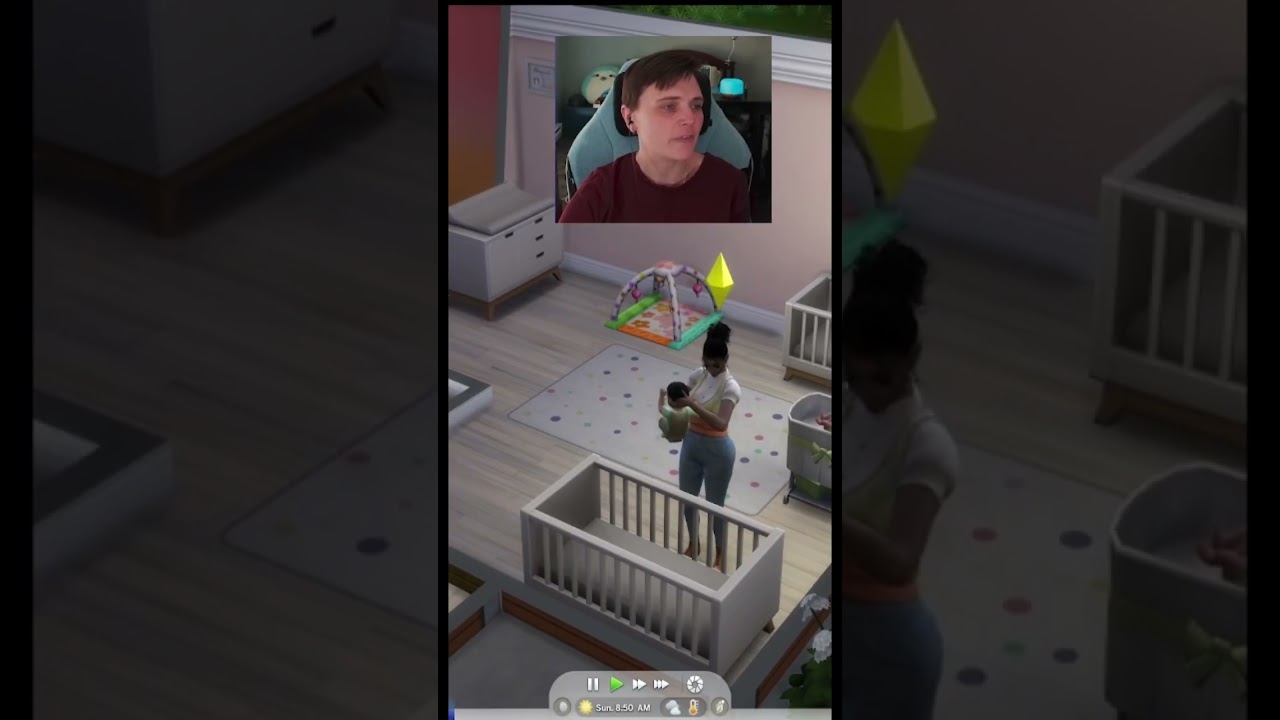 The 100 Baby Challenge with Infants is now CHAOS in The Sims 4 #shorts