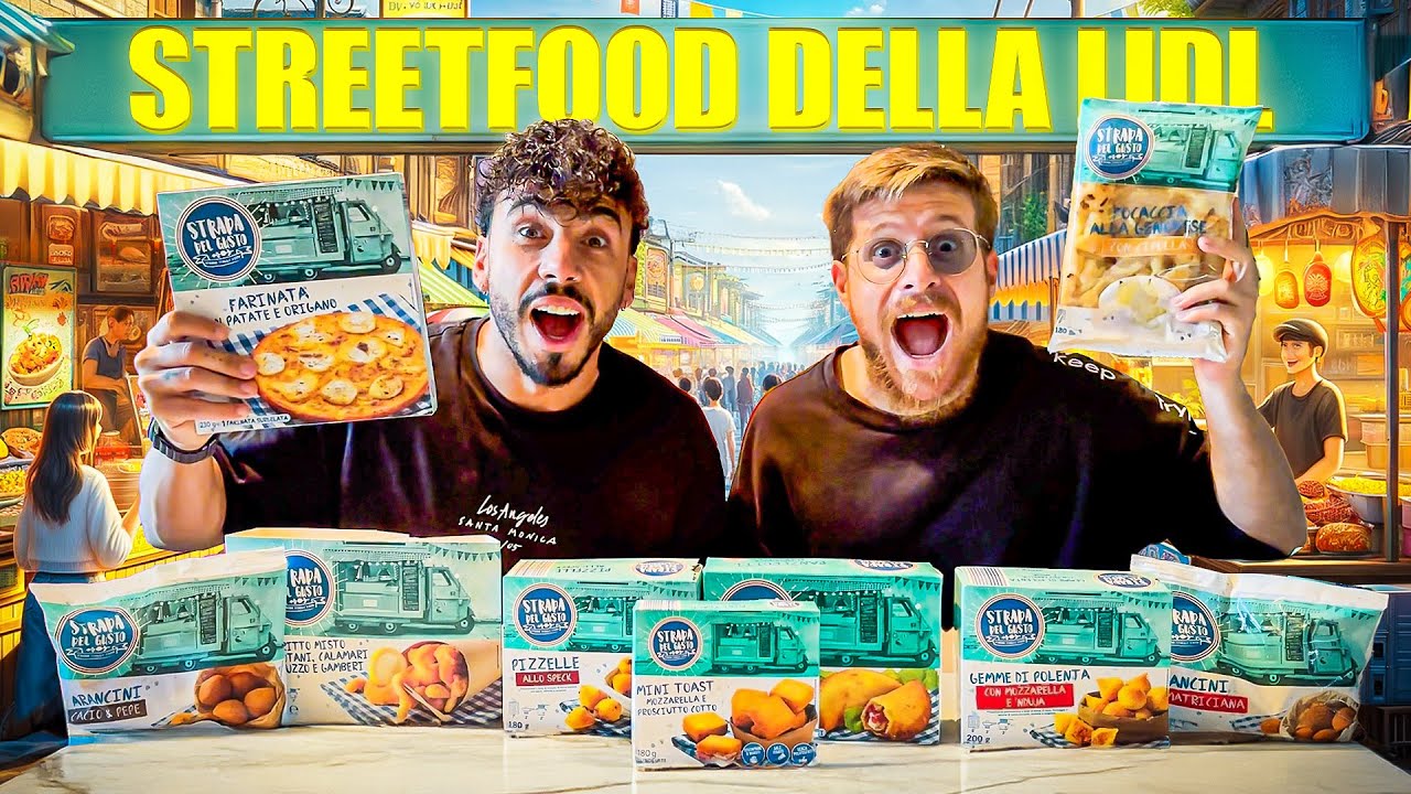 PROVIAMO TUTTO IL CIBO DELLA SETTIMANA STREET FOOD DELLA LIDL - DADDA VUOLE SMETTERE DI FARE VIDEO!