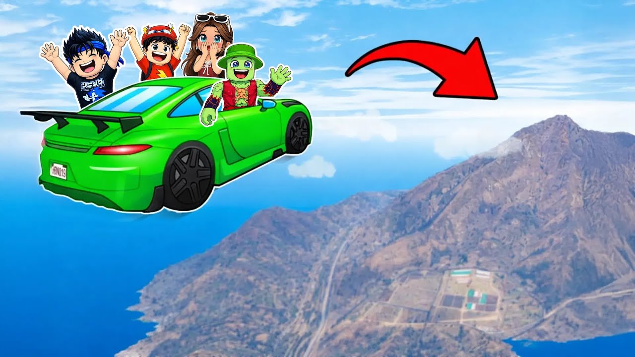 Le PLUS LONG SAUT EN VOITURE de l'HISTOIRE de GTA 5…