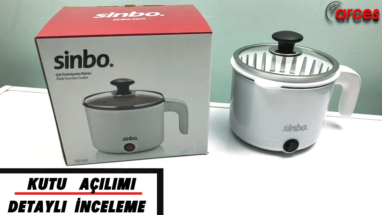Sinbo SCO-5043 Çok Fonksiyonlu Pişirici 🍝 Fiyatı ne kadar ✔️ kutu açılımı 📦 sinbo küçük ev aletleri💯
