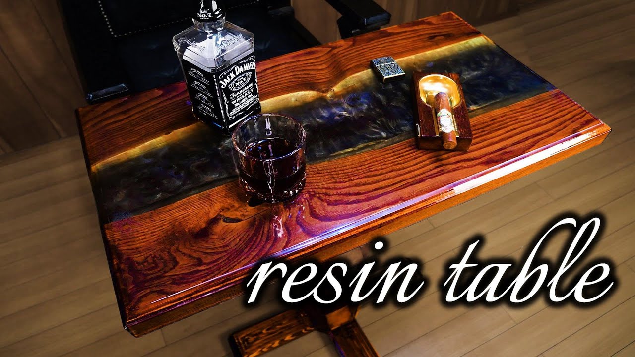 Epoxy Resin Table Antique Style / wood working