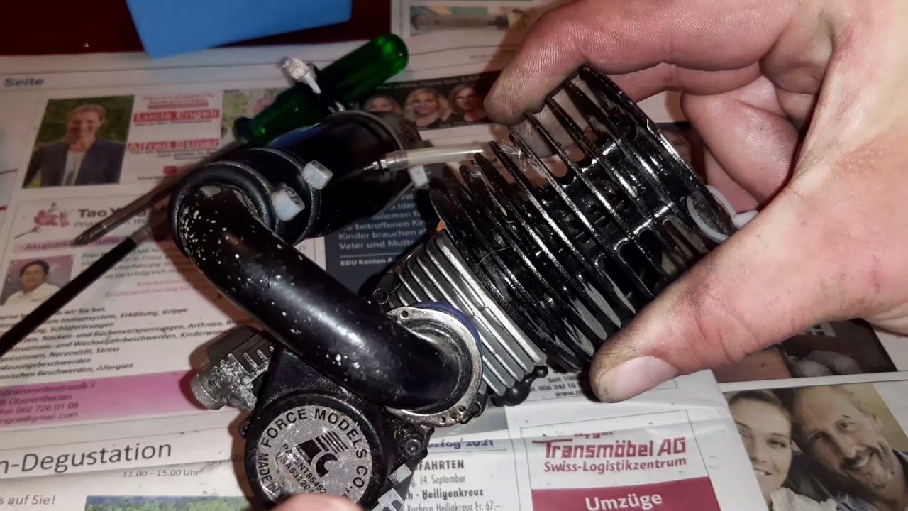 Force Motor 21 Seilzug Repariert. Rex-x Reely 1/8 Nitro 2WD