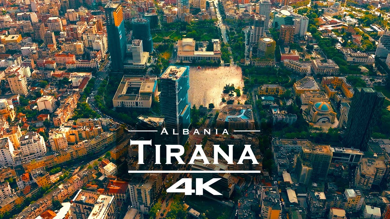 Tirana , Albania 🇦🇱 - by drone [4K]