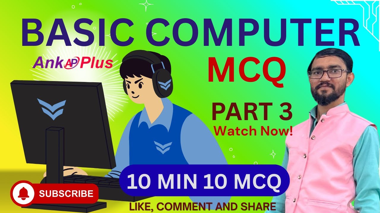 Computer MCQ Part 3 | Most Important Computer Questions | All Competitive Exams | ANKPLUS MK Sir