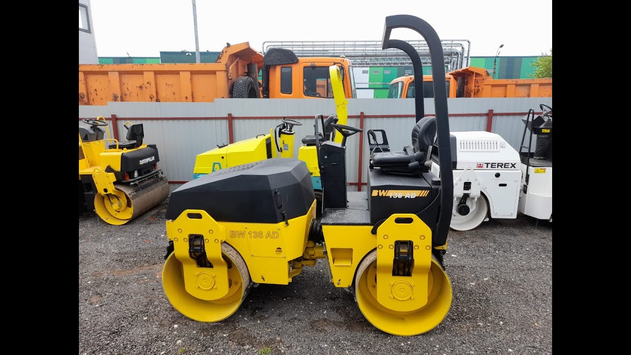 Видеобзор дорожного катка Bomag BW 138 AD