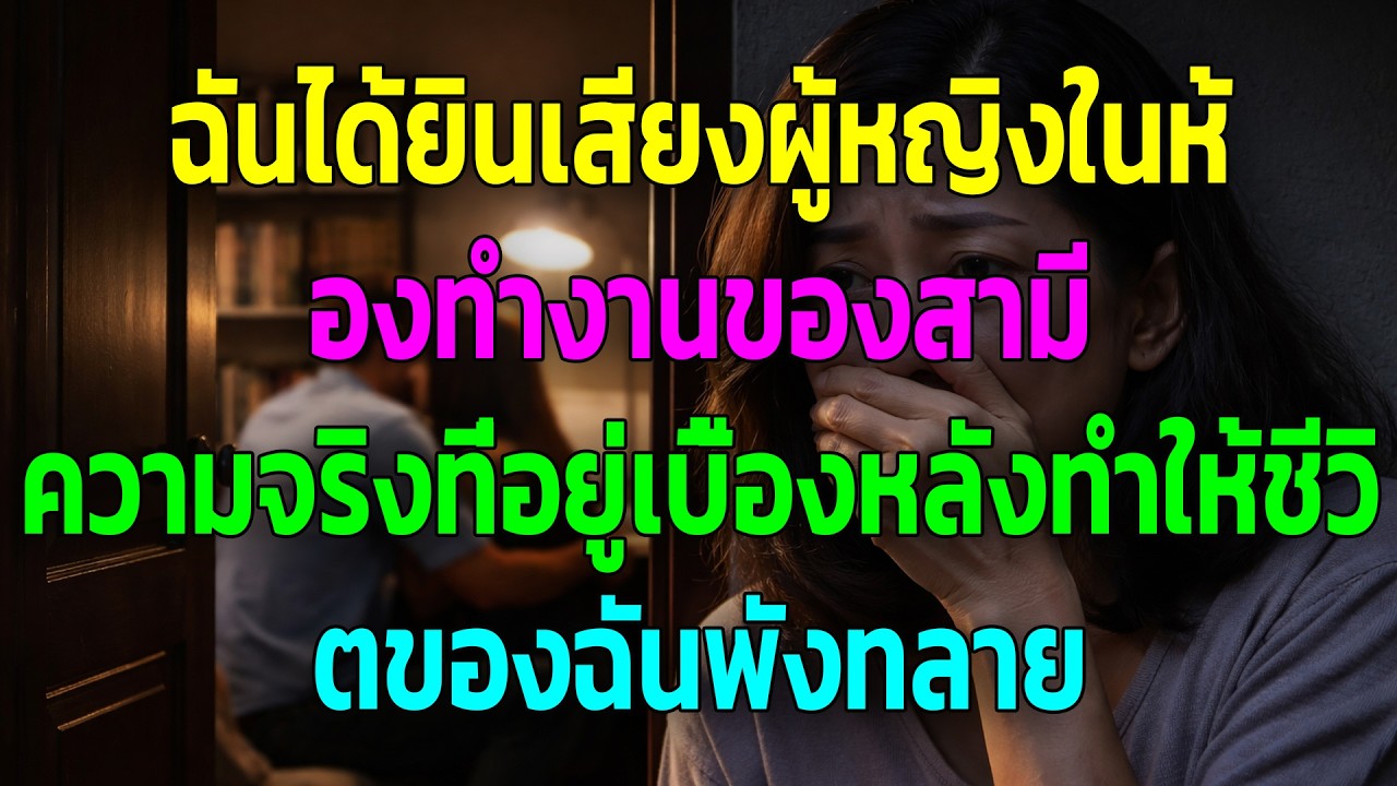 ฉันได้ยินเสียงผู้หญิงในห้องทำงานของสามี ความจริงที่อยู่เบื้องหลังทำให้ชีวิตของฉันพังทลาย