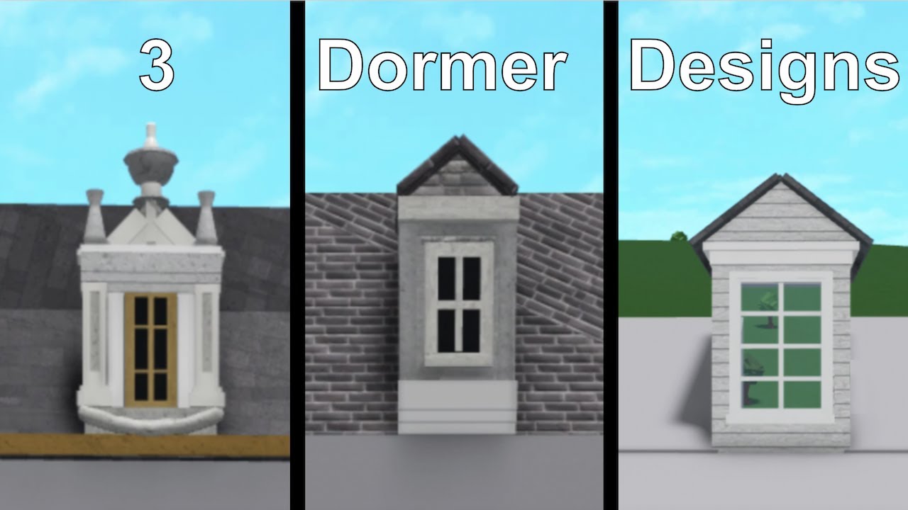 3 DETAILED Dormer Designs | Bloxburg Build Hacks