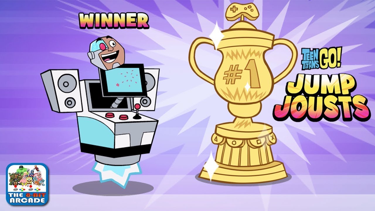 Teen Titans Go: Jump Jousts - Cyborg wins the 8-Bit Arcade Championship (Cartoon Network Games)