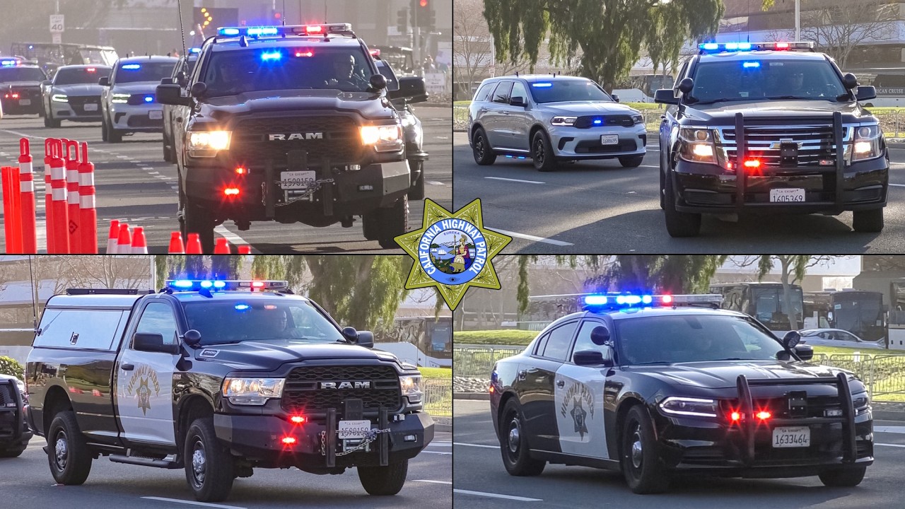 California Highway Patrol Units Responding at the Super Bowl!