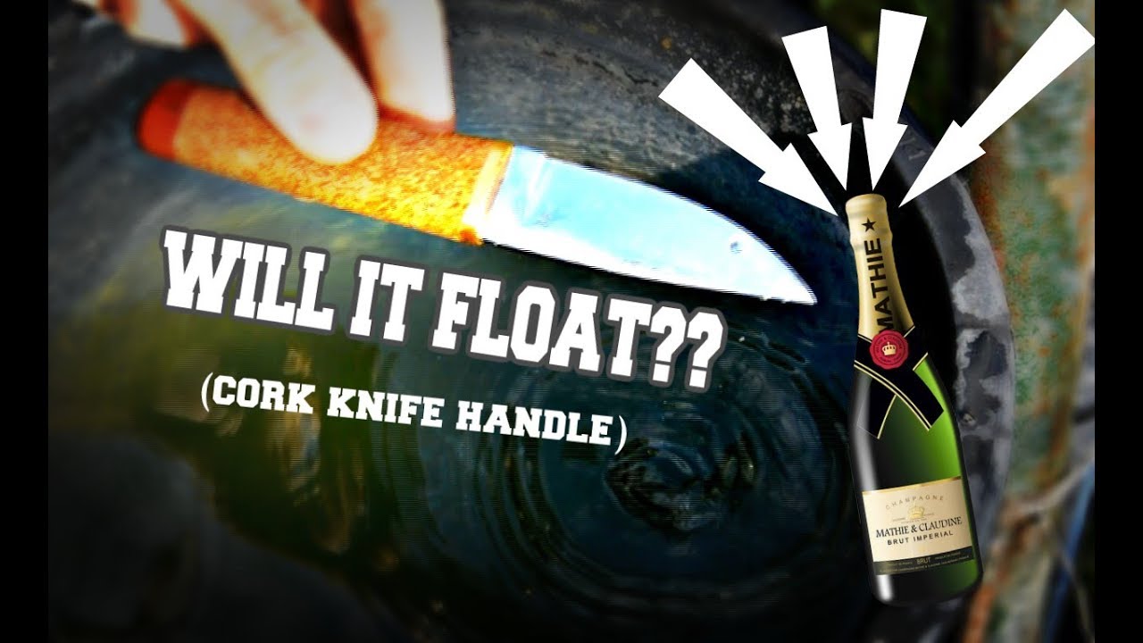 Knife Making Experiment - Will a cork knife handle float? Let's find out!
