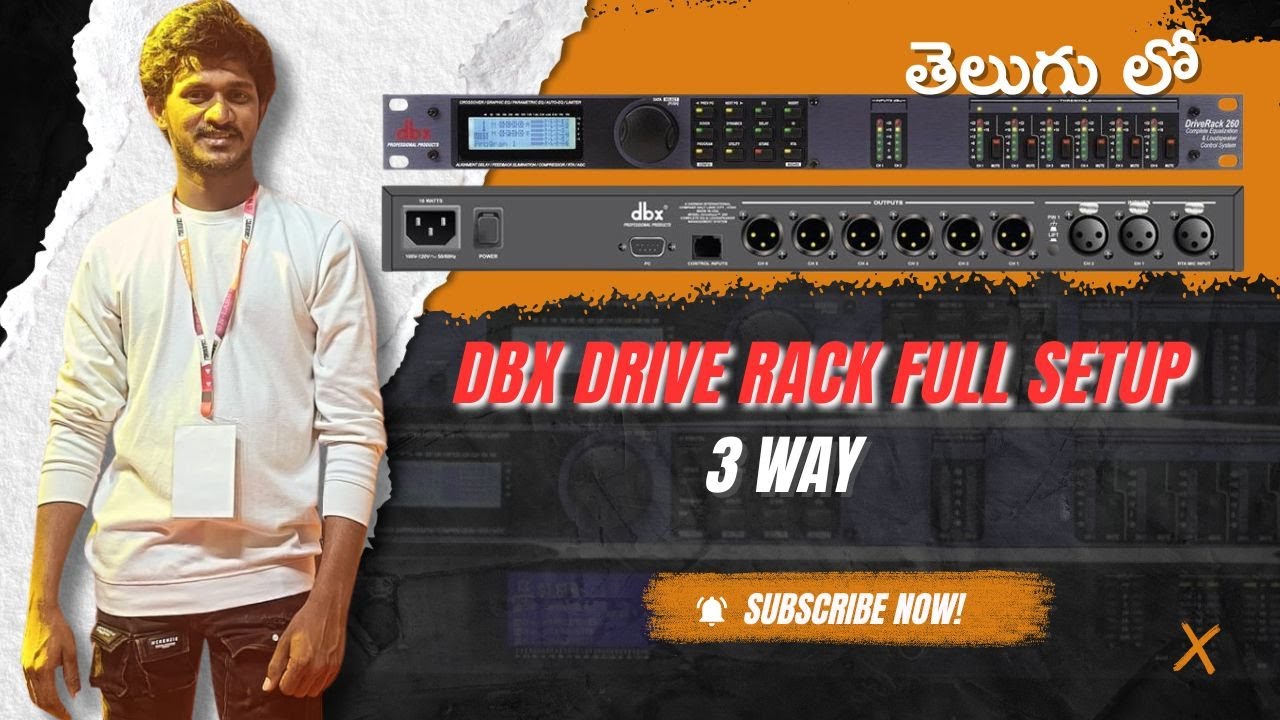 DBX DRIVERACK 260 FULL setup telugu xover and geq comp fully explain telugu 