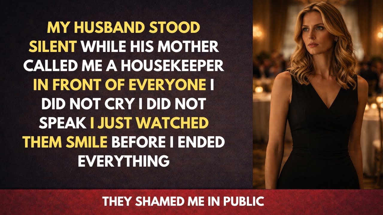 my husband let his family humiliate me publicly — they never saw what i did next