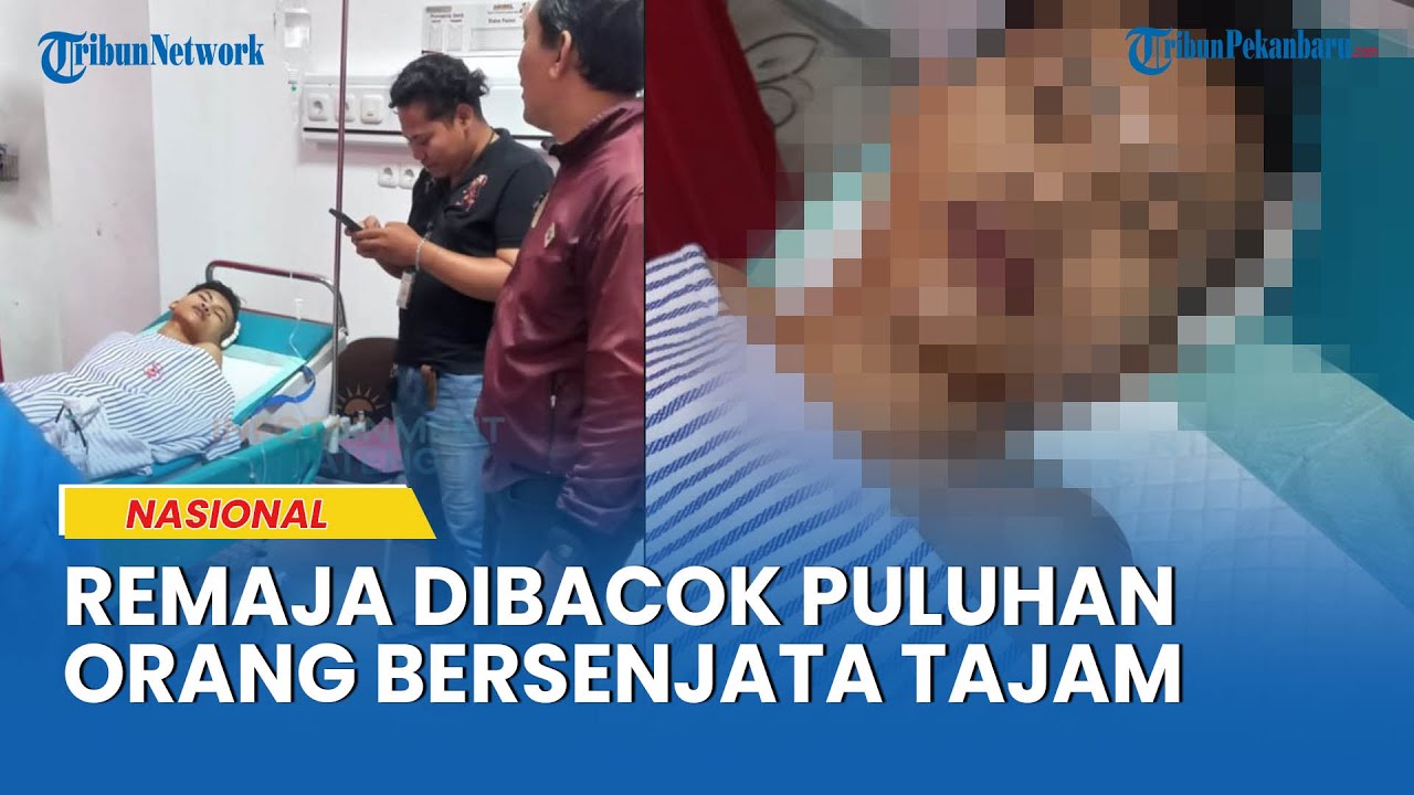 NGERI! Remaja di Semarang Bersimbah Darah Dibacok Gerombolan Bersenjata Tajam, Pelaku Diburu Polisi