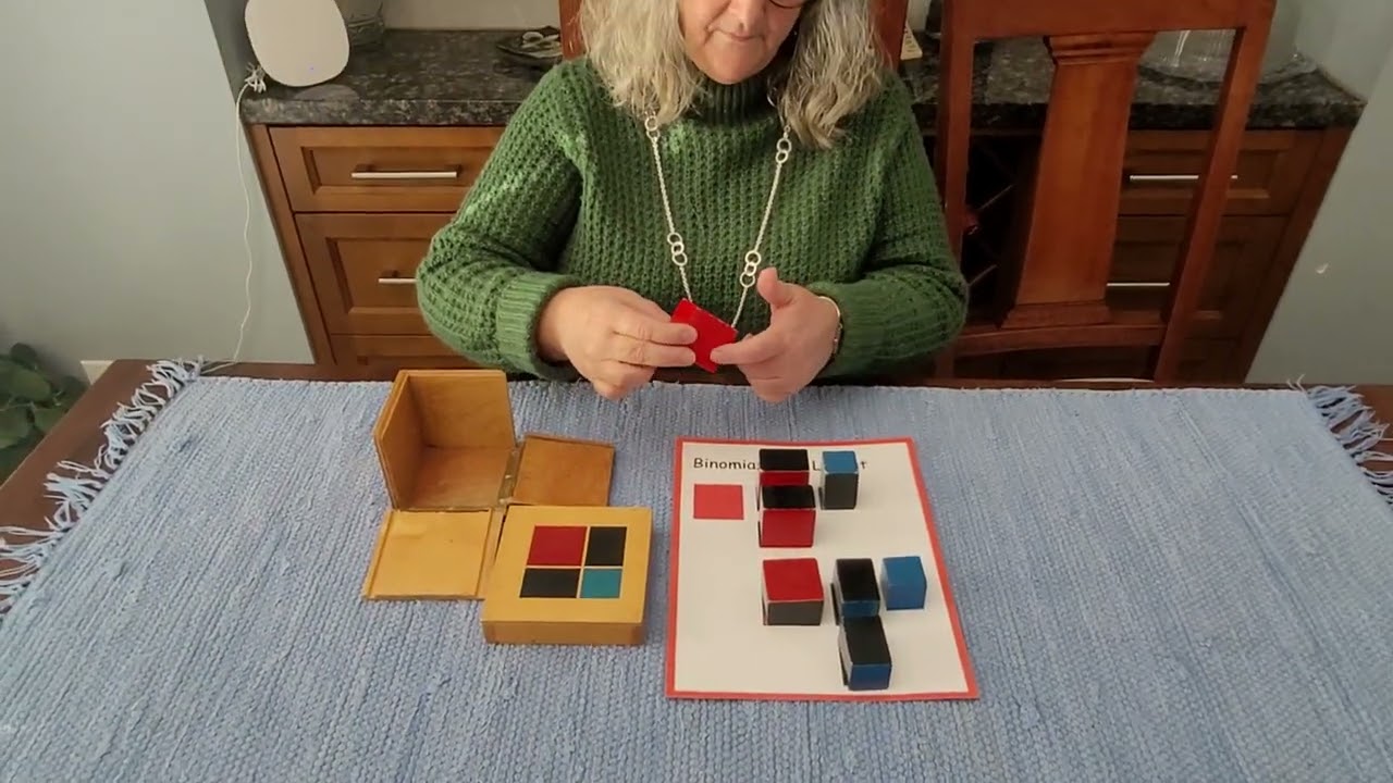 The Binomial Cube, Montessori, the first lesson