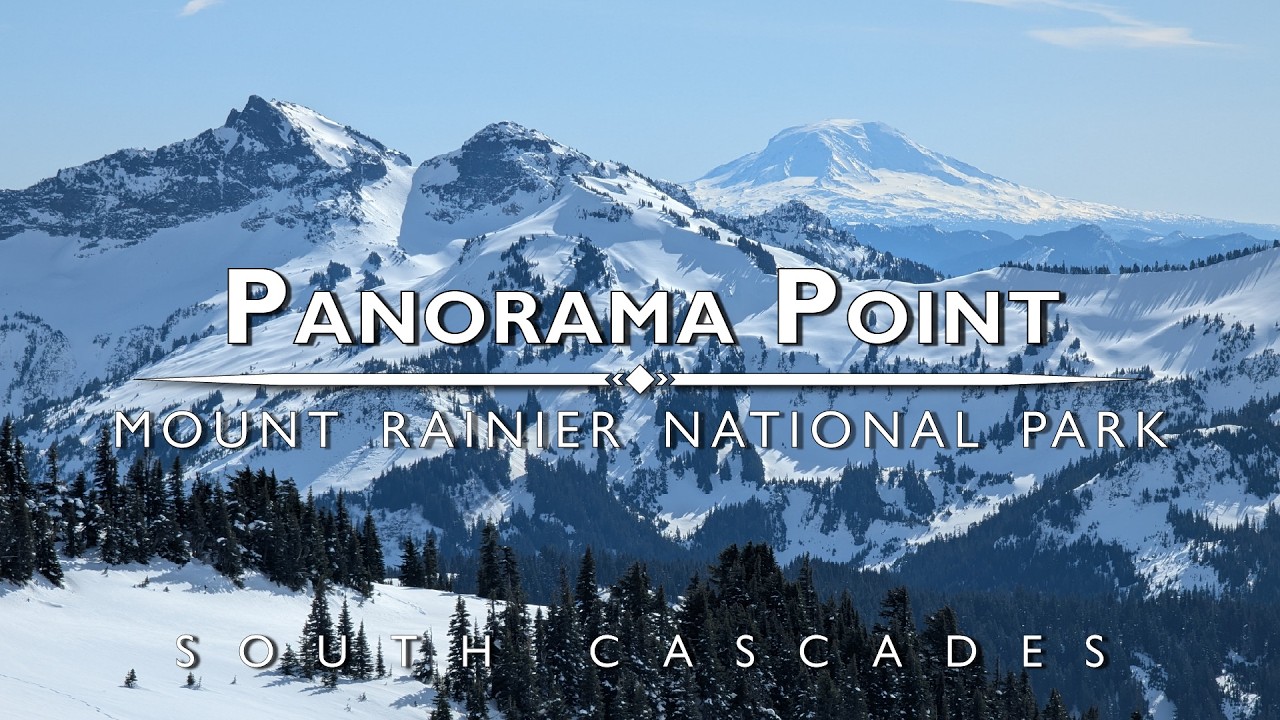 Panorama Point in Winter – Mount Rainier, Washington State