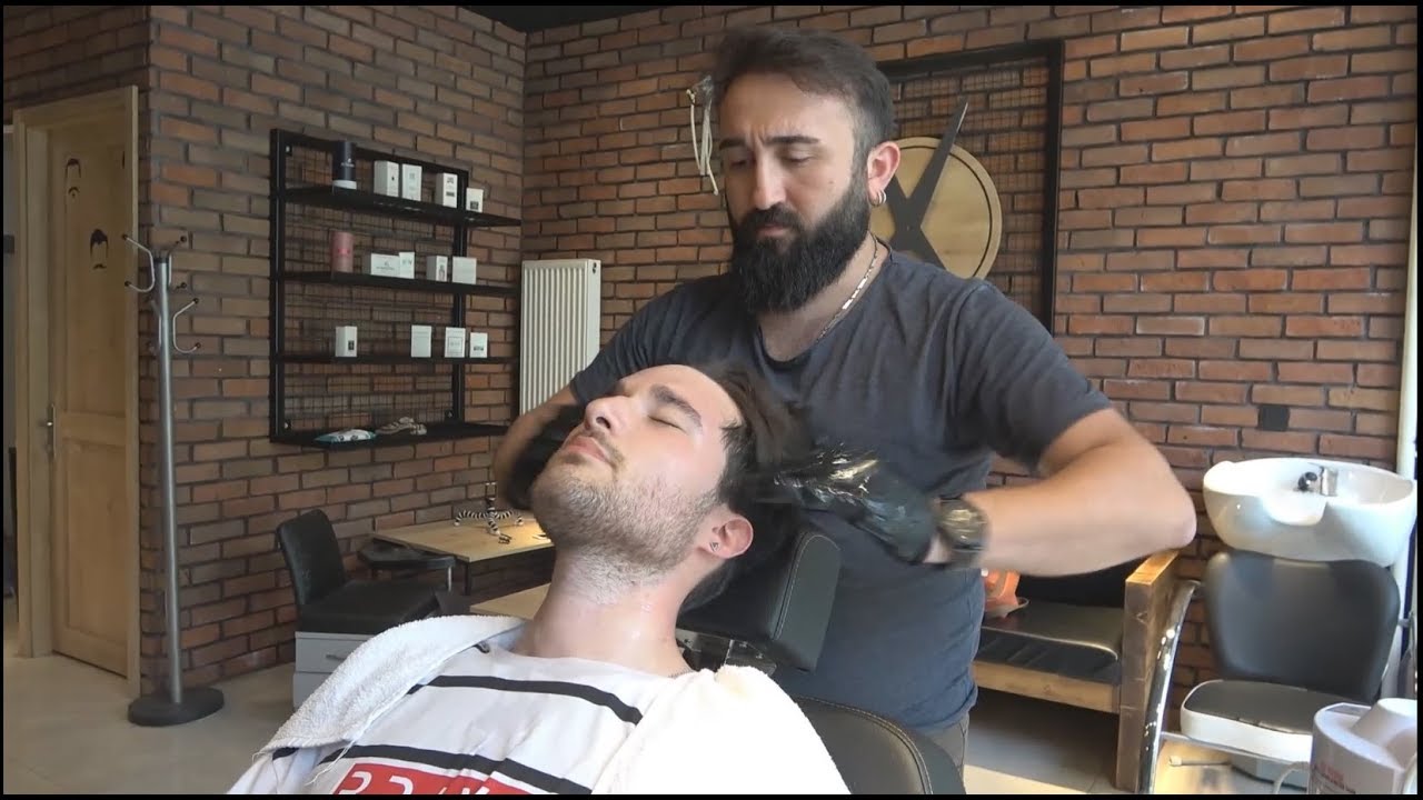 ASMR Turkish Barber Face,Head and Body Massage 279