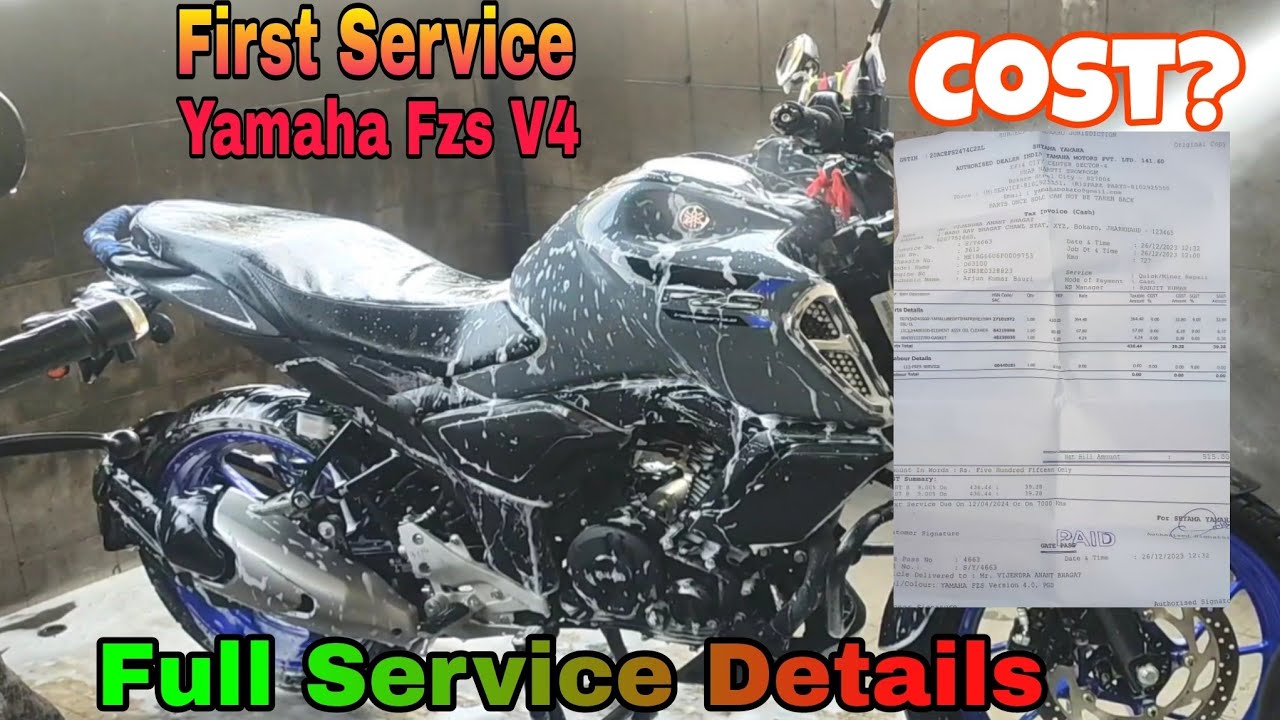 Первое ТО для Yamaha FZS V4 | Стоимость ТО? Подробности в видео | Новый мотоцикл