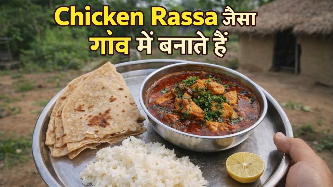 Ekdam Gaon Style Chicken Rassa Spicy & Authentic Desi RecipeChicken Rassa जैसा गाँव में बनाते हैं 😍