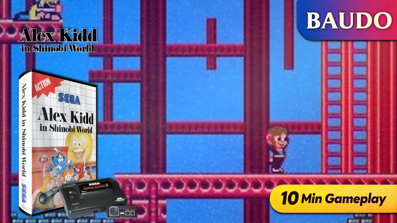 Alex Kidd in Shinobi World : Sega Master System (10 Min Gameplay - No Commentary)