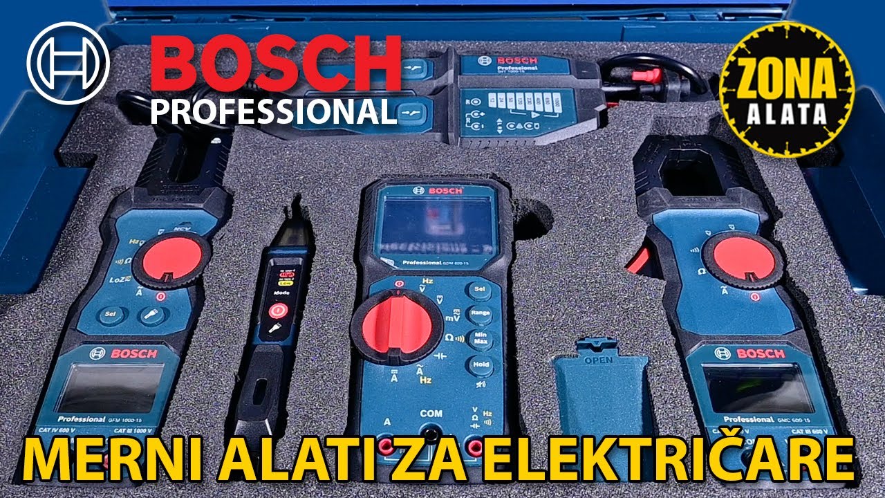 Bosch Profesionalni Merni Alati za Elektricare — Amper klesta, multimetar i duspol (2025)