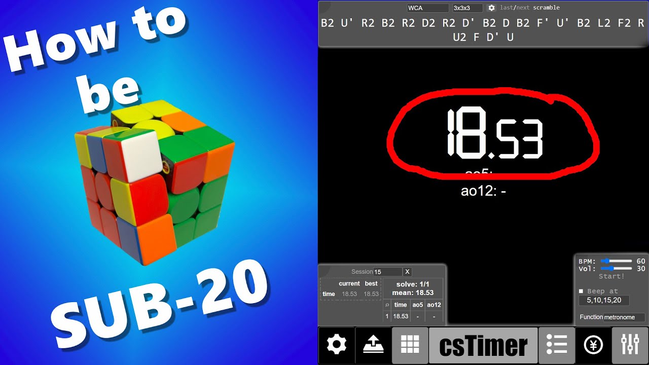 Why You aren't Sub 20 on 3x3 | CFOP