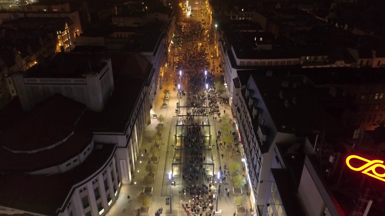 STRAJK KOBIET KATOWICE 25.10.2020 z lotu ptaka www.dronway.pl