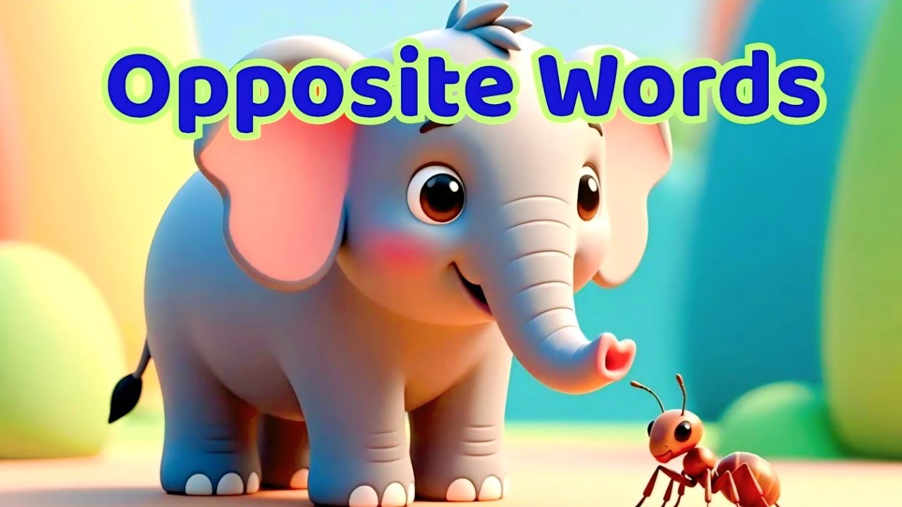 Opposite Words for Kids|Learn 20 Opposites!Learn Opposite Words in English!Basic English!KidzyGarden
