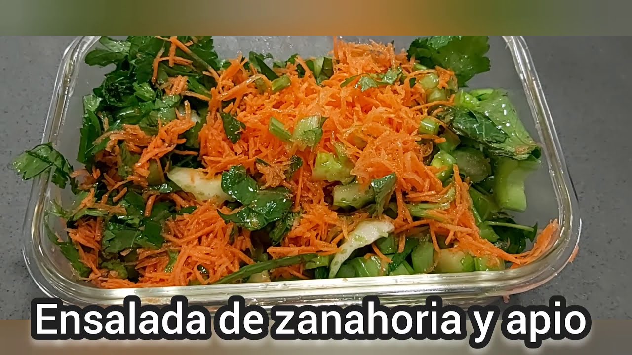 ENSALADA PARA BAJAR DE PESO/ ENSALADA DE APIO Y ZANAHORIA
