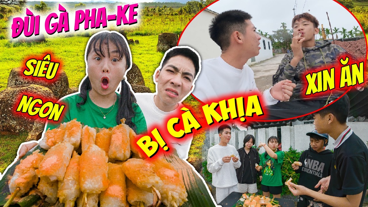 Hằng Hóng Hớt Làm Mâm Đùi Gà Lăc Phô Mai Giúp Cún 3D Khịa Lại Vinh TL - Cả Team Khen Ngon