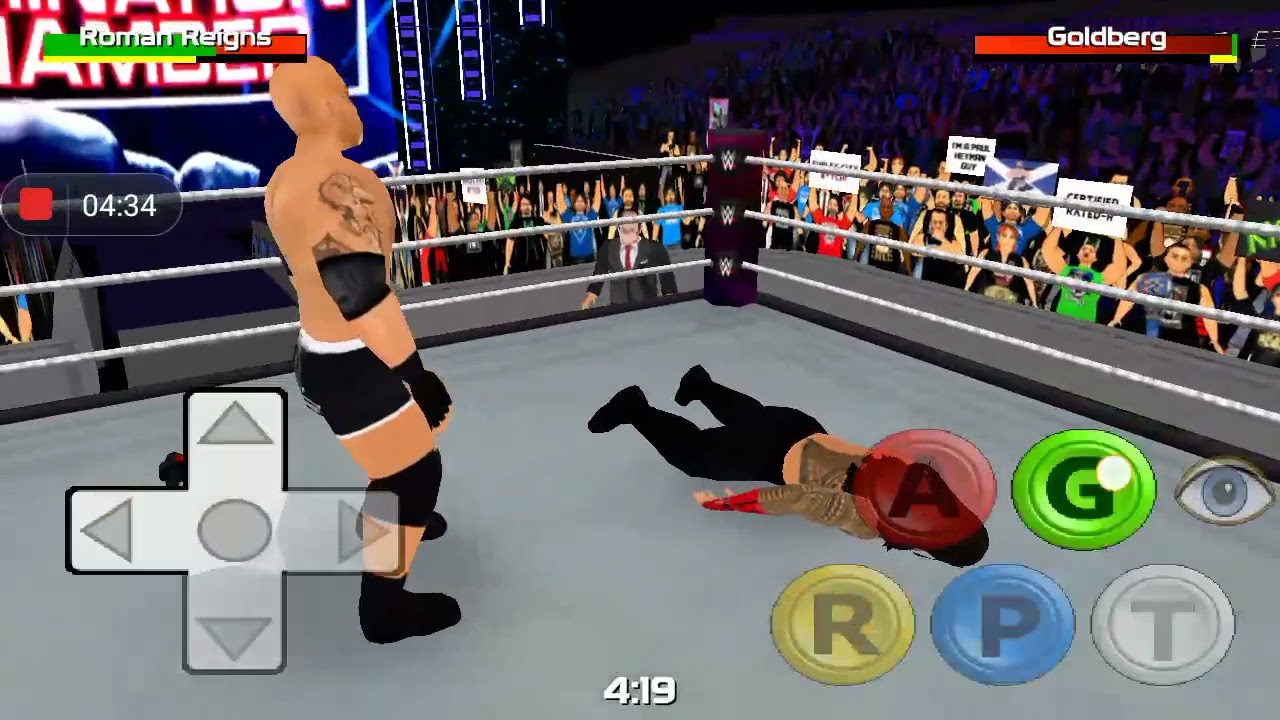 Roman reigns Vs Goldberg | wr3d gameplay | #wr3d22 #wrestling empire #wrestling