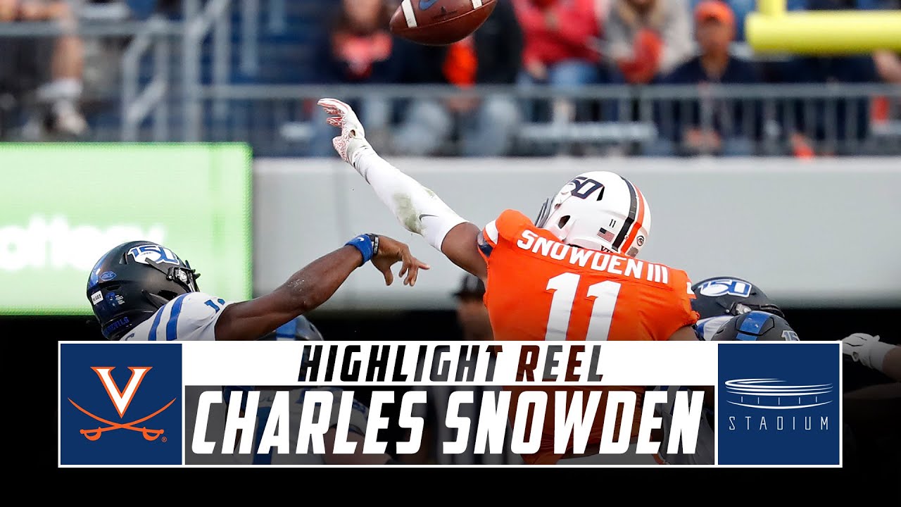 Virginia LB Charles Snowden Highlight Reel - 2019 Season | Stadium