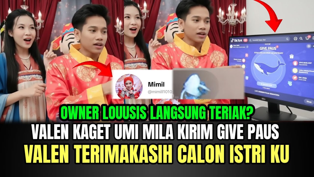 KOCAK! Valen Kaget Umi Mila Kirim Give Paus, Valen Terimakasih Calon Istri Ku!