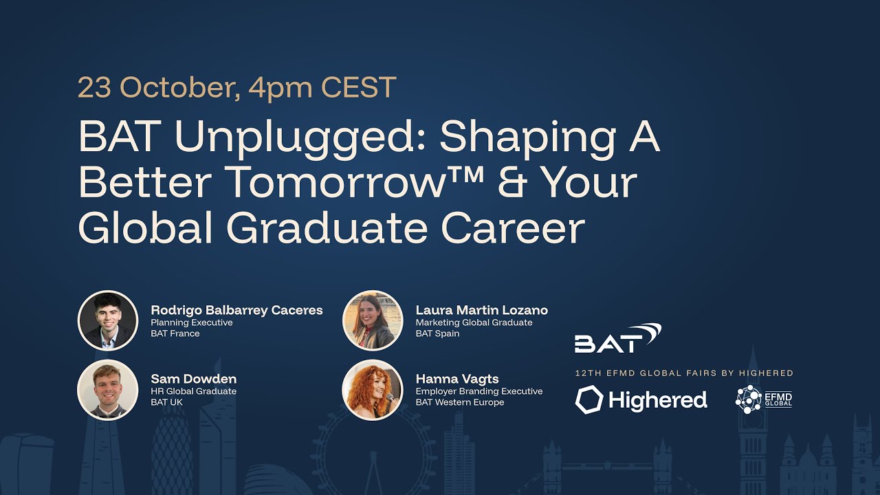 12th Global Fairs | BAT - Shaping A Better Tomorrow™ & Your Global Graduate Career