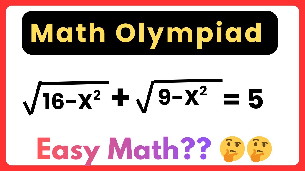 I Solved a Math Olympiad Problem