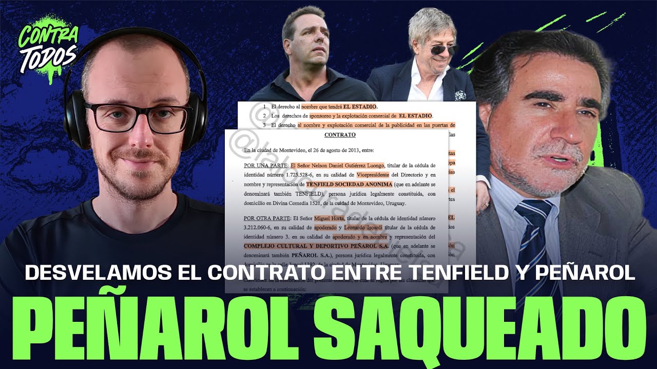 MOSTRAMOS EL CONTRATO SECRETO ENTRE TENFIELD Y PEÑAROL: TODO ERA PARA PACO