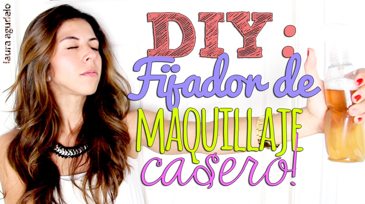 ¡HAZ TU FIJADOR DE MAQUILLAJE CASERO MUY FACIL Y BARATO! por Lau ✿