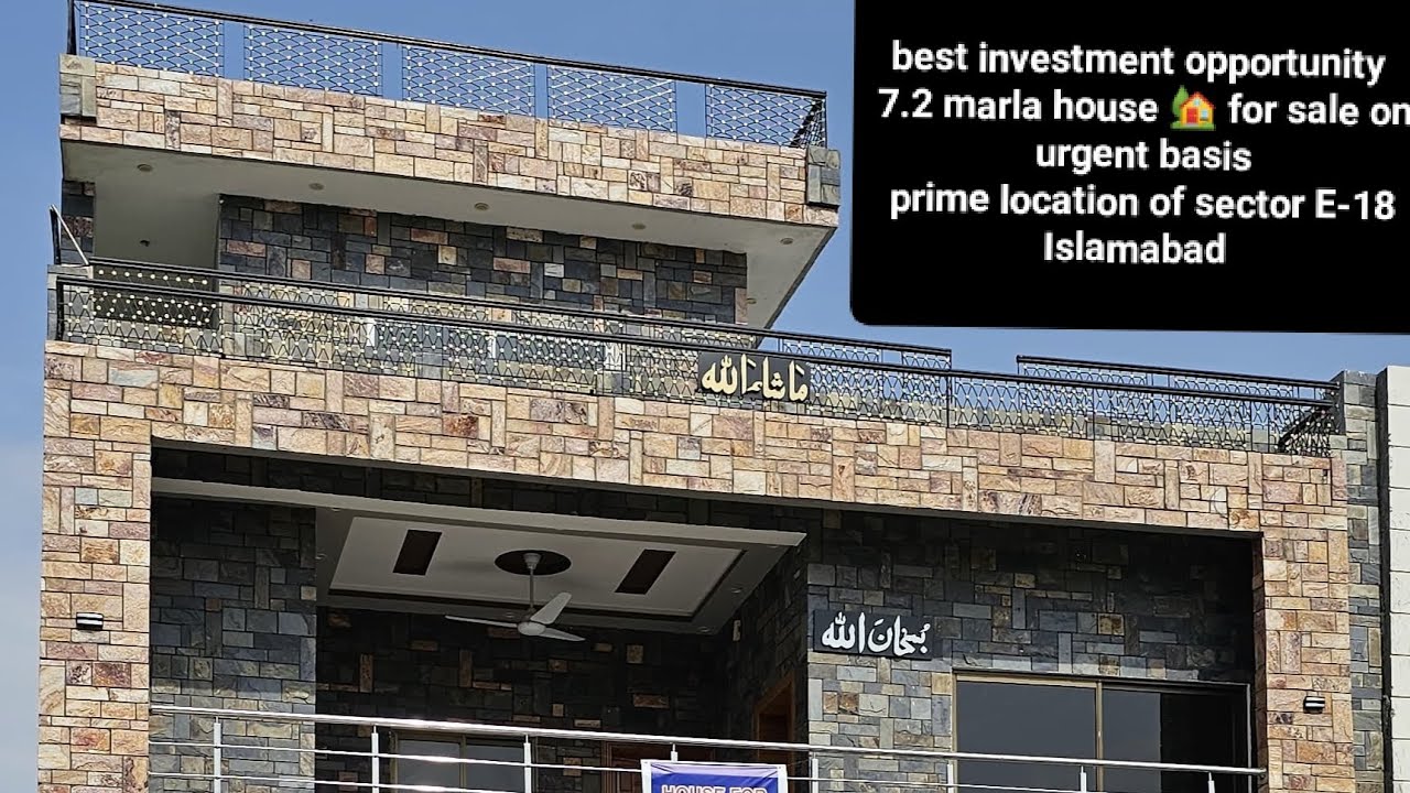 E-18 Islamabad 7.2 marla double story house available for sale on urgent basis 