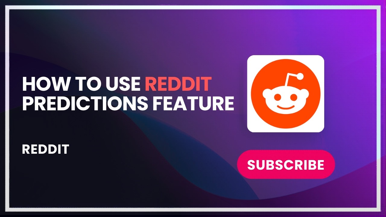 How to use Reddit predictions feature