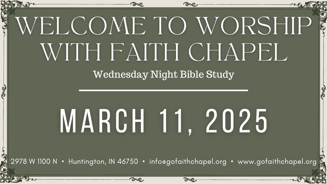 LIVE Wednesday Night Bible Study (03-11-26)