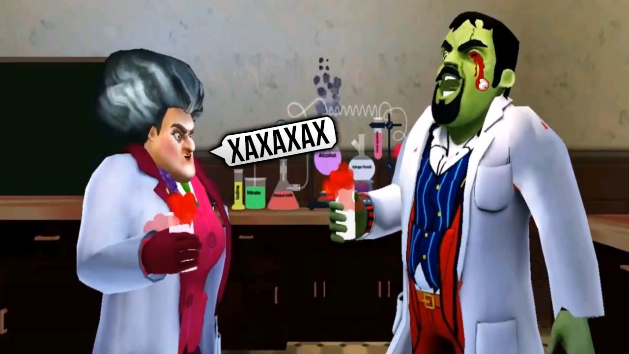 Учительница Мисс Ти стала КРЫСОЙ и её МУЖ! - Scary Teacher 3D