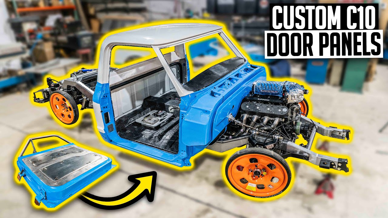 Custom Fabricating Chevy C10 Door Panels - 1972 Slammed & Supercharged C10 Ep 7