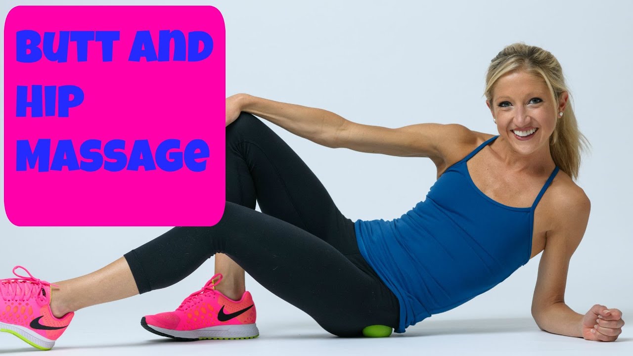 Butt and Hip Massage Video With Balls. Free Self Massage exercise Routine.