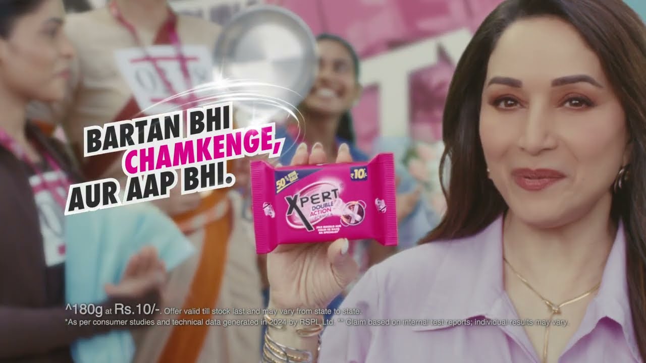 Xpert Dishwash Bar | Hindi- 30s | Bartan Bhi Chamkenge Aur Aap bhi | ft. Madhuri Dixit